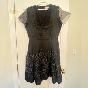 Layered Tulle Beaded Dress